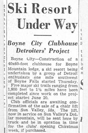Plans Underway for Boyne Ski Club