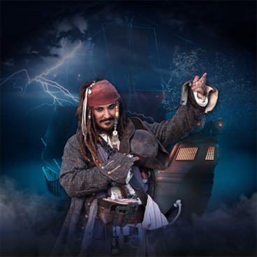 Capt Jack Sparrow visits Boyne Mountain