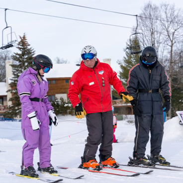 Take a group lesson at Boyne Mountain Resort and learn to ski or snowboard