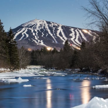 View of Sugarloaf from Carrabassett Valley