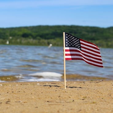 Northern Michigan lake boating swimming paddle kayak fourth of july