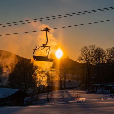 sunrise and chair