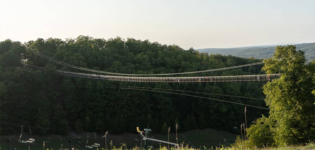 SkyBridge Michigan overlooking Boyne Valley